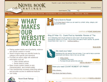 Tablet Screenshot of novelbookratings.com
